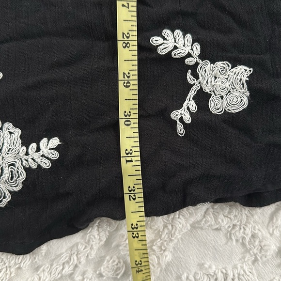 NWOT - FP Austin Emma embroidered swing Mini Dress - Black M - Picture 7 of 8